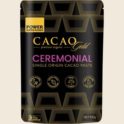 Cacao Gold Paste Chunks Ceremonial Grade Cert Organic 100g