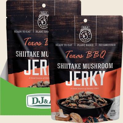 Shiitake Mushroom Jerky Texas BBQ 12x60g Shiitake Mushroom Jerky Texas BBQ 12x60g