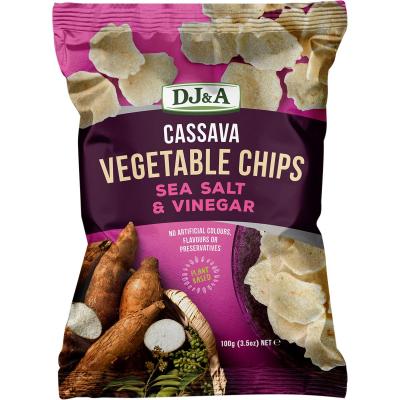 Cassava Vegetable Chips Sea Salt & Vinegar 5x100g