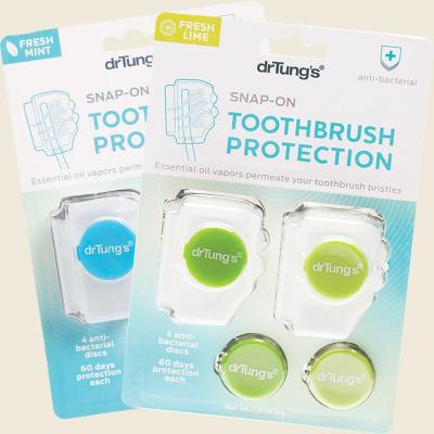 Toothbrush Protection with 2 Refills (Colour May Vary) 2pk