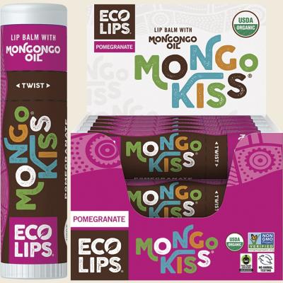 Lip Balm Display Mongo Kiss Pomegranate 15x7g