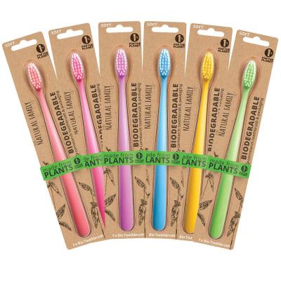 Bio Toothbrush Soft Single Assortment Neon x8