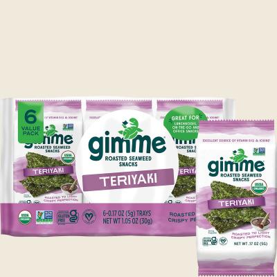 Roasted Seaweed Snacks Teriyaki 6x5g Roasted Seaweed Snacks Teriyaki 6x5g