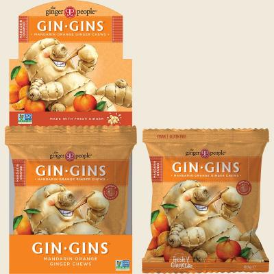 Gin Gins Mandarin Orange Ginger Chews 12x60g