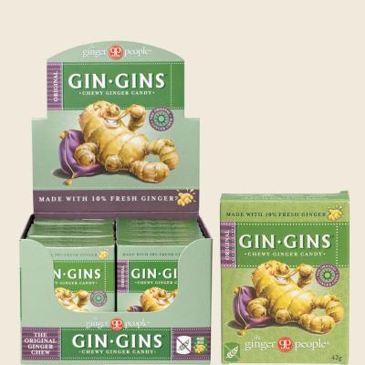 Gin Gins Ginger Candy Chewy Original 12x42g