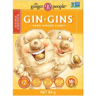 Gin Gins Ginger Candy Hard Double Strength 12x84g