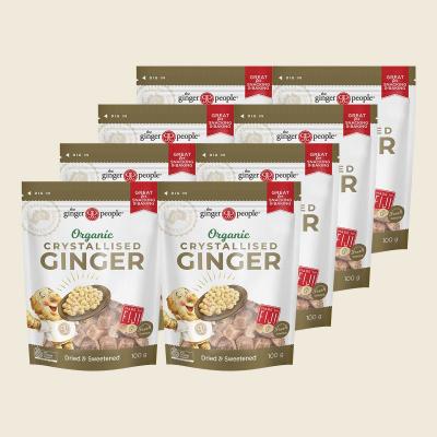 Organic Crystallised Ginger 8x100g