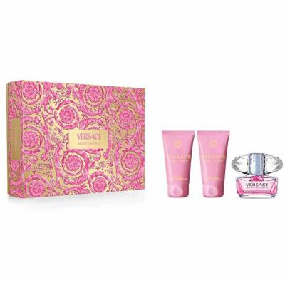 Versace Bright Crystal 3pc Set - Eau De Toilette & Body Lotion & Shower Gel 50ml
