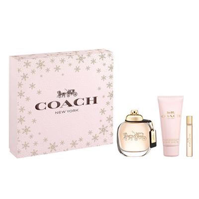 Coach New York/coach Set Woman - Eau De Parfum Spray & Eau De Parfum Spray Mini 7.5ml & Body Lotion 100ml 90ml