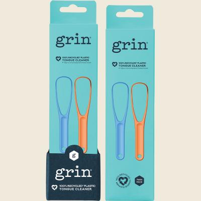 100% Recycled Plastic Tongue Cleaner Orange, Blue 8x2pk 100% Recycled Plastic Tongue Cleaner Orange, Blue 8x2pk