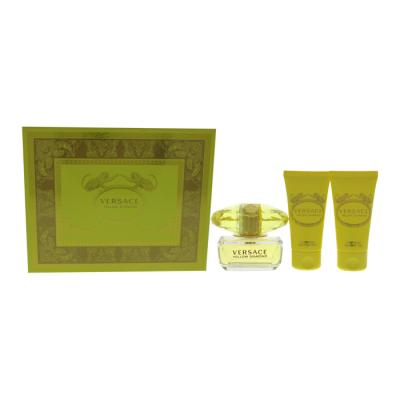 Versace Yellow Diamond 3pc Set - Eau De Toilette & Body Lotion & Shower Gel 50ml