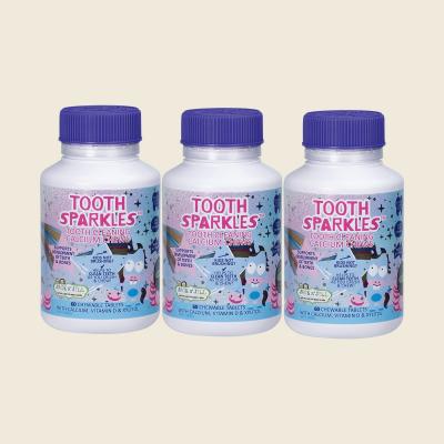 Tooth Sparkles Tooth Cleaning Calcium Chews 3x60 Tabs