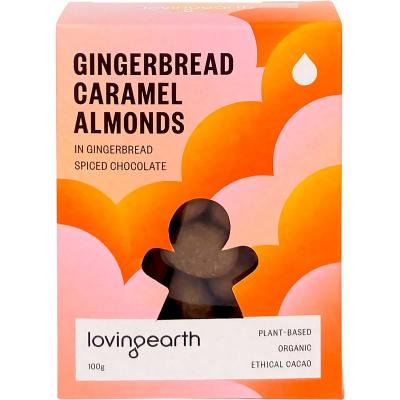 Gingerbread Caramel Almonds in Spiced Caramel Chocolate 6x100g