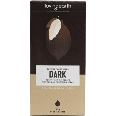 Dark Bar Chocolate with 72% Raw Ashaninka Cacao 11x80g
