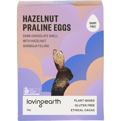 Hazelnut Praline Eggs Dark Chocolate 7x95g