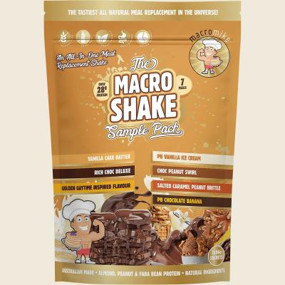 The Macro Shake Meal Replacement Sample Pack 7x56g