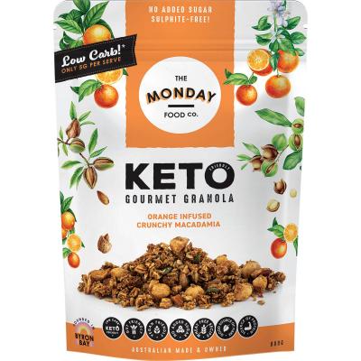 Keto Gourmet Granola Orange Infused Crunchy Macadamia 800g Keto Gourmet Granola Orange Infused Crunchy Macadamia 800g