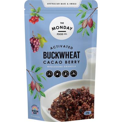 Activated Buckwheat Granola Cacao Berry 270g