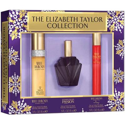 Elizabeth Taylor Mini Set (all Spray) - White Diamonds & Passion & White Diamonds En Rouge 10ml