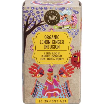Organic Lemon & Ginger Infusion Tea Bags 20pk