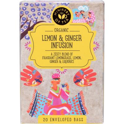 Organic Lemon & Ginger Infusion Tea Bags 20pk