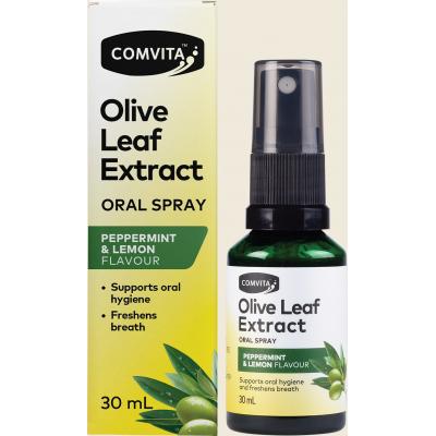 Olive Leaf Extract Oral Spray Peppermint & Lemon 30ml