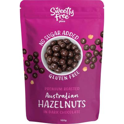 Sweetly Free Hazelnuts Dark Chocolate No Sugar Added 100g