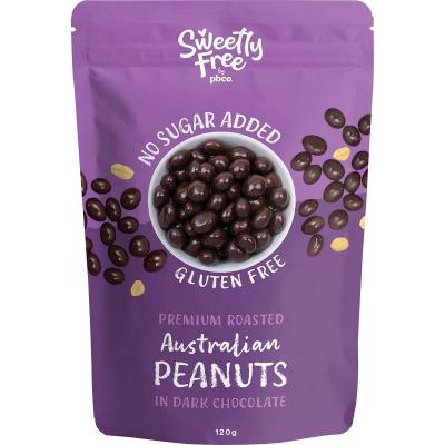 Sweetly Free Peanuts Dark Chocolate No Sugar Added 120g