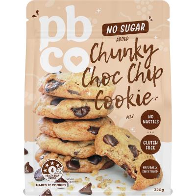 Chunky Choc Chip Cookie Mix No Sugar Added 320g