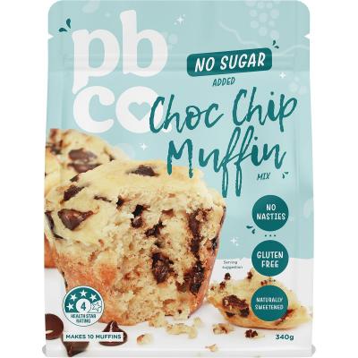 Choc Chip Muffin Mix No Sugar Added 340g