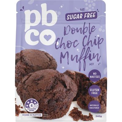 Double Choc Chip Muffin Mix 94% Sugar Free 340g