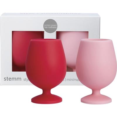 Stemm Silicone Wine Glass Set Miyako 2x250ml
