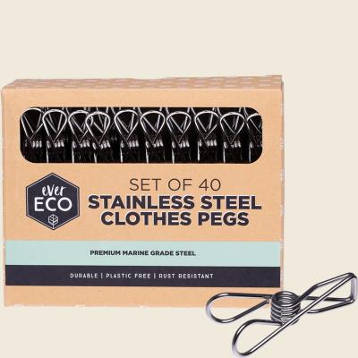 Stainless Steel Clothes Pegs Premium Marine Grade 40pk Stainless Steel Clothes Pegs Premium Marine Grade 40pk