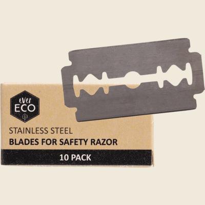 Safety Razor Stainless Steel Blades Refill Pack 10pk
