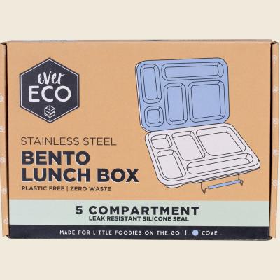 Stainless Steel 5 Compartment Bento Lunch Box Cove 1pc