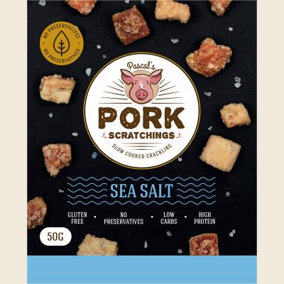 Slow Cooked Crackling Sea Salt 50g