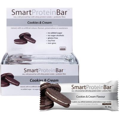 Cookies & Cream Flavour Protein Bar 12x60g