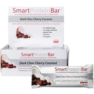 Dark Choc Cherry Coconut Flavour Protein Bar 12x60g