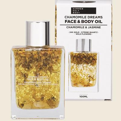 Face & Body Oil 24K Gold Chamomile Citrine Quartz 100ml