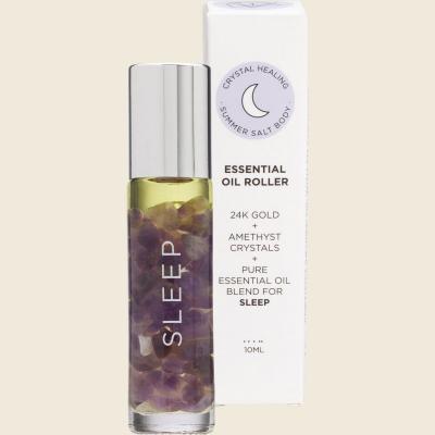 Essential Oil Roller 24K Gold Sleep Amethyst 10ml
