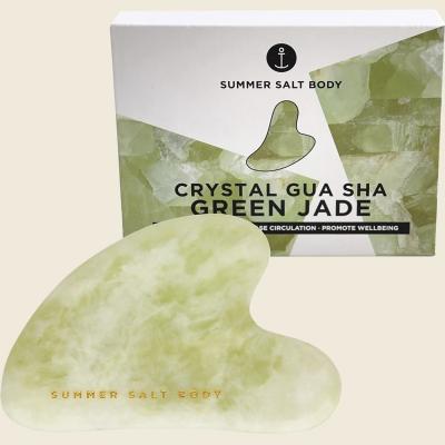 Crystal Gua Sha Green Jade