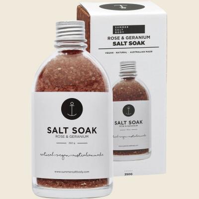 Salt Soak Rose & Geranium 350g