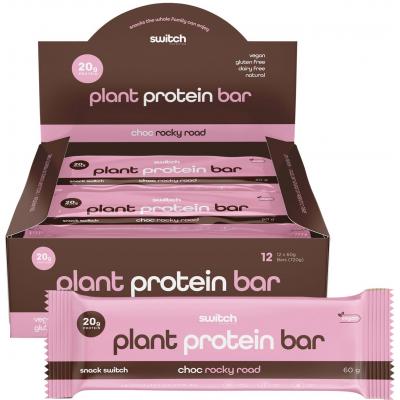 Plant Protein Bar Choc Rocky Road 12x60g