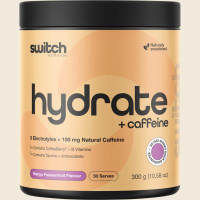 Hydrate + Caffeine Mango Passionfruit 300g