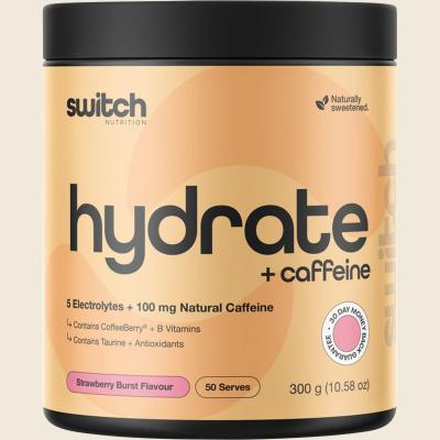 Hydrate + Caffeine Strawberry Burst 300g