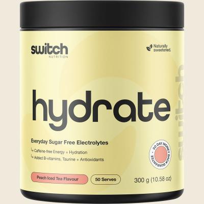 Hydrate Everyday Sugar Free Electrolytes Peach Iced Tea 300g