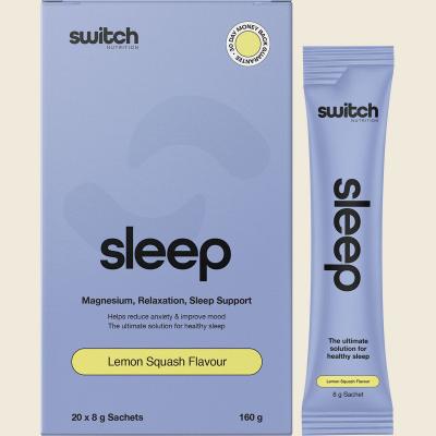 Sleep Magnesium Sachets Lemon Squash 20x8g