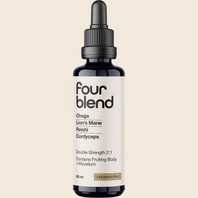 Four Blend Double Strength 2:1 Mushroom Liquid Extract 60ml