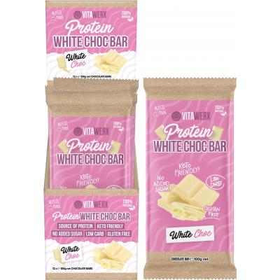 Protein White Chocolate Bar 12x100g