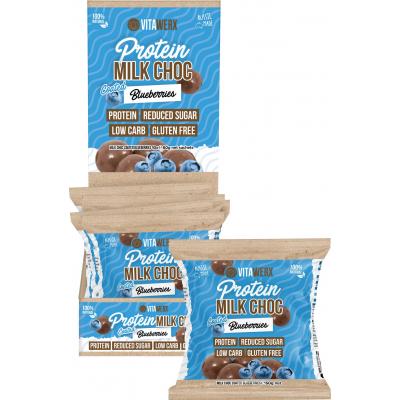 Protein Milk Chocolate Coated Blueberries 10x60g